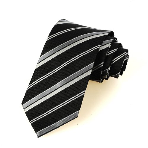 panda supermarket grau - schwarz gestreiften krawatte binden klassische formalen männer von panda supermarket