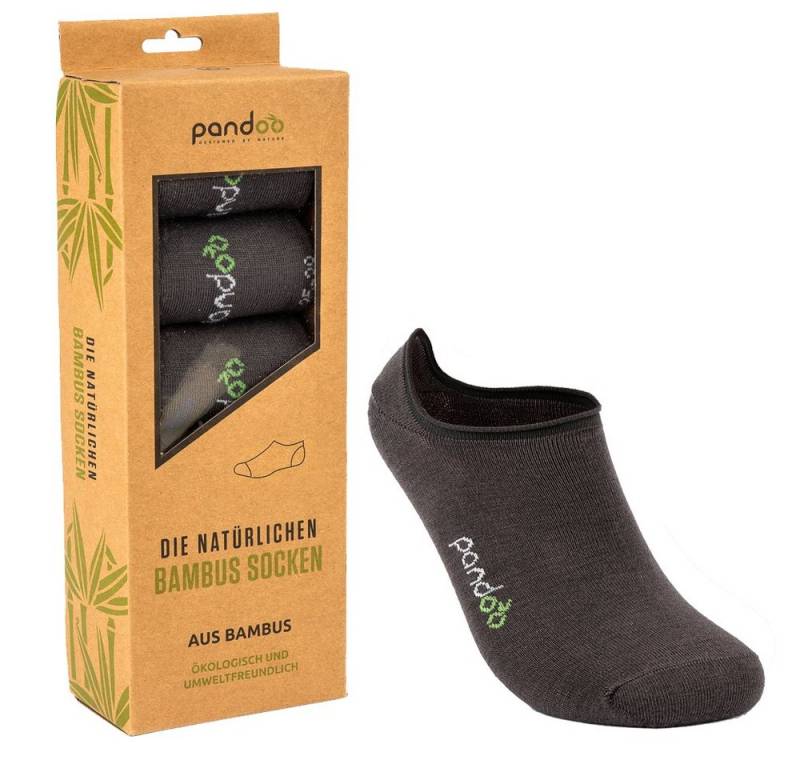 pandoo Kurzsocken Füßlinge, Knöchelsocken, Kurzsocken, 6er Pack - Viskose (Bambus) von pandoo