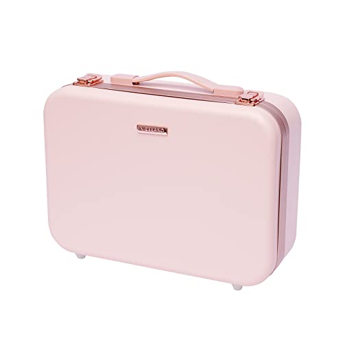 Schminkkoffer mit Lichtern und Spiegel - Großer Kosmetik-Organizer mit dimmbaren LED-Lampen und individuell anpassbaren Trennwänden (Pink) von panfudongk