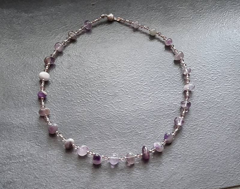 Amethystperlenkette von pantherisdesign