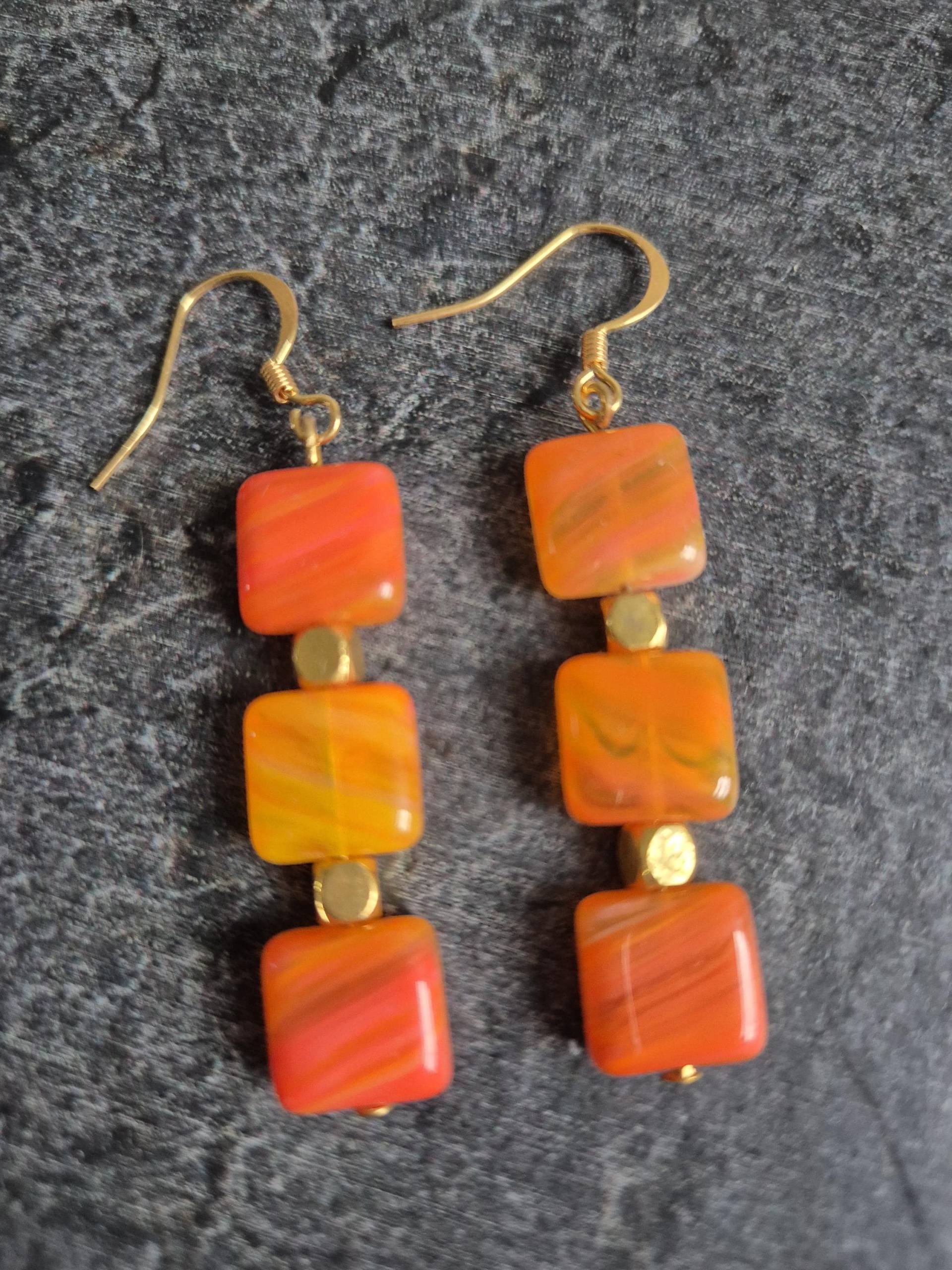 Ohrrhänger Orange von pantherisdesign