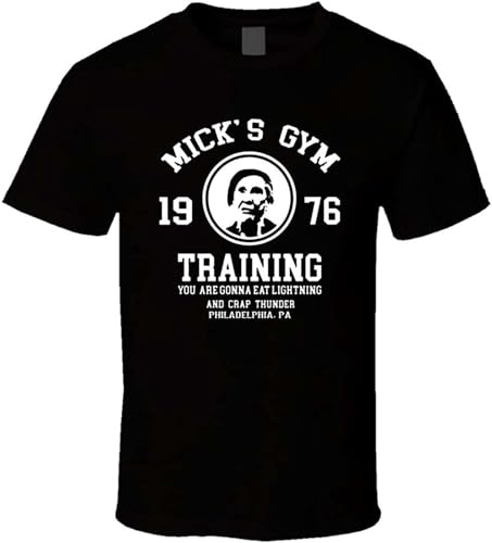 paosijie Mighty Micks Boxing Gym Logo Training T-Shirt Men Black Black M von paosijie