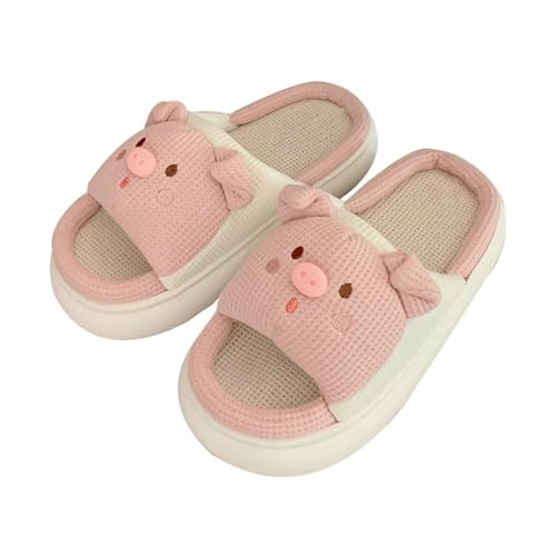 papasgix Badeschuhe Herren Damen Cozislides Slippers Niedliche Schwein Schlappen Wolke Rutschfeste Badelatschen Hausschuhe Sommer Dicker Sohle Pantoletten Badeschlappen Flip Flops Indoor/Outdoor von papasgix