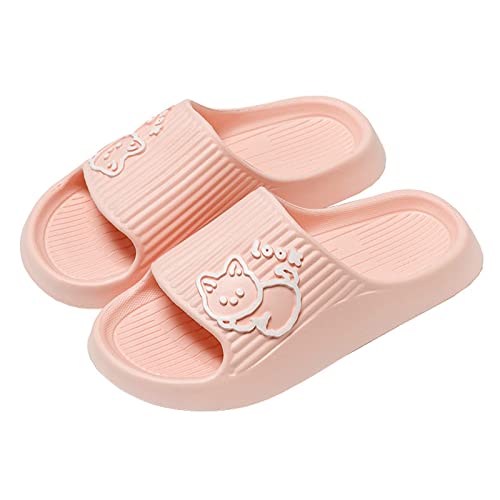 papasgix Hausschuhe Damen Katzenmuster Badeschuhe, EVA Super Weich Wolkenschuhe Rutschfest Cozyslides Original Slippers Herren Damen Cozislides Dicke Schlappen Sommer von papasgix