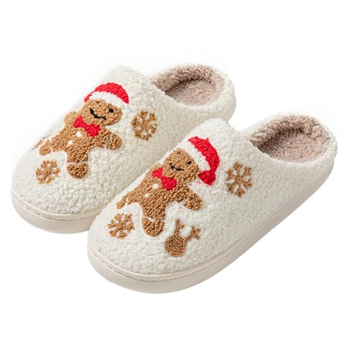 papasgix Hausschuhe mit Fröhliches Gesicht Damen Herren Winter Plüsch Pantoffeln Cartoon Bequeme Warme Pantoffeln Trendiger Slipper drinnen und draußen von papasgix