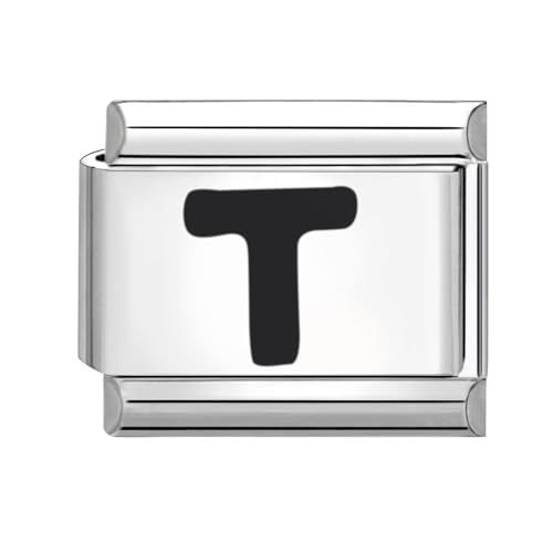 papasgix Italian Charms Module Buchstaben A-Z für 9mm Italian Charm Bracelet DIY Italian Style Charms für Damen Abnehmbar Italienisches Charm Armband Zubehör Mädchen Junge Geschenk von papasgix