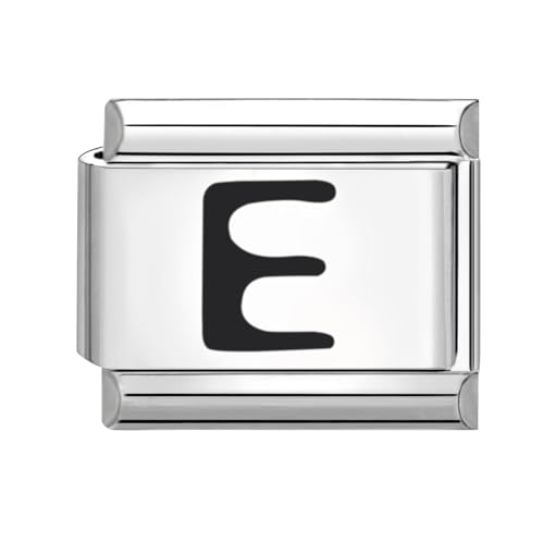 papasgix Italian Charms Module Buchstaben A-Z für 9mm Italian Charm Bracelet DIY Italian Style Charms für Damen Abnehmbar Italienisches Charm Armband Zubehör Mädchen Junge Geschenk von papasgix