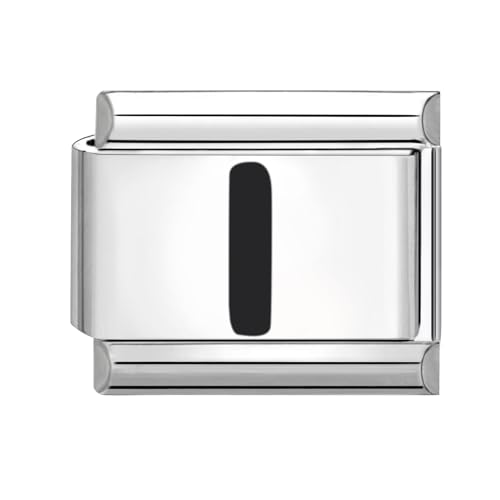 papasgix Italian Charms Module Buchstaben A-Z für 9mm Italian Charm Bracelet DIY Italian Style Charms für Damen Abnehmbar Italienisches Charm Armband Zubehör Mädchen Junge Geschenk von papasgix