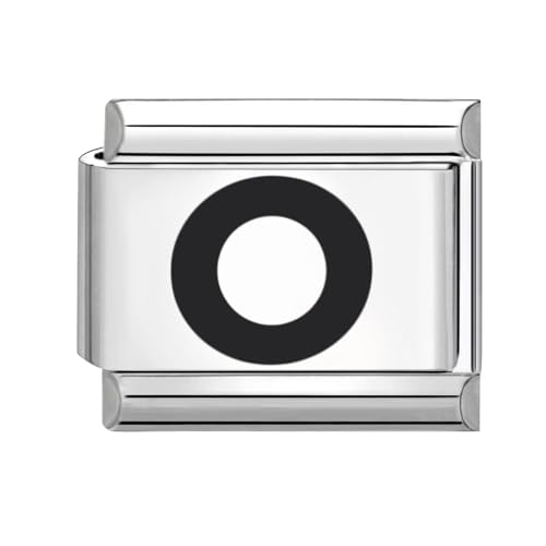 papasgix Italian Charms Module Buchstaben A-Z für 9mm Italian Charm Bracelet DIY Italian Style Charms für Damen Abnehmbar Italienisches Charm Armband Zubehör Mädchen Junge Geschenk von papasgix