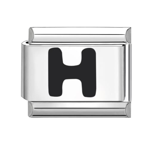 papasgix Italian Charms Module Buchstaben A-Z für 9mm Italian Charm Bracelet DIY Italian Style Charms für Damen Abnehmbar Italienisches Charm Armband Zubehör Mädchen Junge Geschenk von papasgix