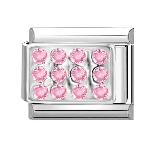 papasgix Italian Charms Module Diamond für 9mm Italian Charm Bracelet DIY Italian Style Charms für Damen Abnehmbar Italienisches Charm Armband Zubehör Mädchen Junge Geschenk von papasgix