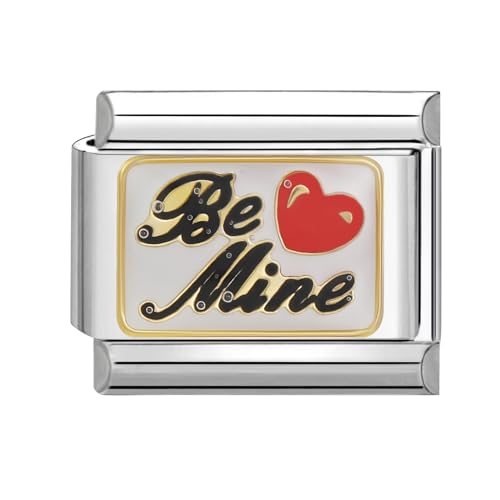 papasgix Italian Charms Module Herz für 9mm Italian Charm Bracelet DIY Italian Style Charms für Damen Abnehmbar Italienisches Charm Armband Zubehör Mädchen Junge Geschenk von papasgix