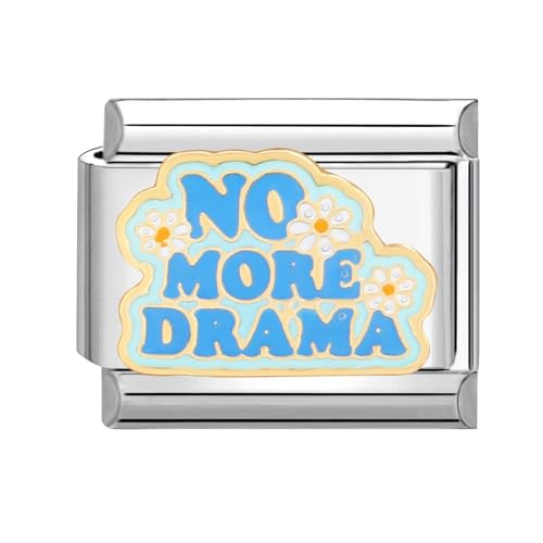 papasgix Italian Charms Module Landschaftsbau für 9mm Italian Charm Bracelet DIY Italian Style Charms für Damen Abnehmbar Italienisches Charm Armband Zubehör Mädchen Junge Geschenk(Blau NMD) von papasgix