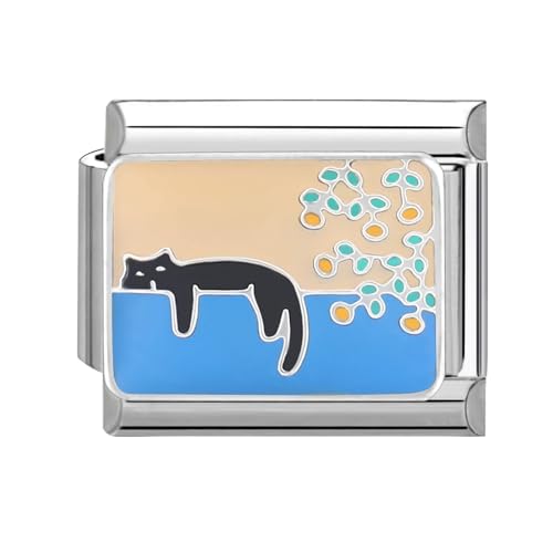 papasgix Italian Charms Module Tier für 9mm Italian Charm Bracelet DIY Italian Style Charms für Damen Abnehmbar Italienisches Charm Armband Zubehör Mädchen Junge Geschenk von papasgix