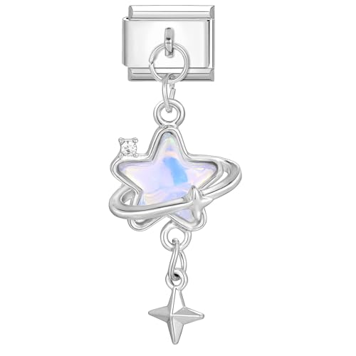 papasgix Italian Charms Module für 9mm Italian Charm Bracelet DIY Italian Style Charms für Damen Abnehmbar Anhänger Italienisches Charm Armband Zubehör Mädchen Junge Geschenk von papasgix