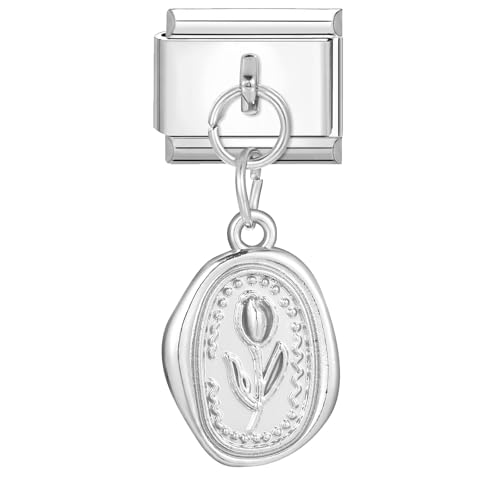 papasgix Italian Charms Module für 9mm Italian Charm Bracelet DIY Italian Style Charms für Damen Abnehmbar Anhänger Italienisches Charm Armband Zubehör Mädchen Junge Geschenk von papasgix