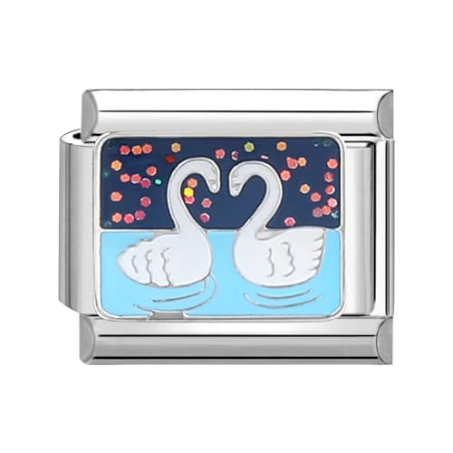 papasgix Italian Charms Module für 9mm Italian Charm Bracelet DIY Italian Style Charms für Damen Abnehmbar Italienisches Charm Armband Zubehör Mädchen Junge Geschenk von papasgix