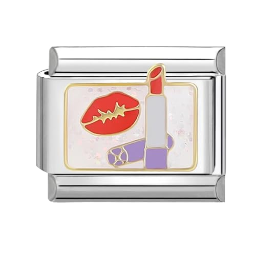 papasgix Italian Charms Module für 9mm Italian Charm Bracelet DIY Italian Style Charms für Damen Abnehmbar Italienisches Charm Armband Zubehör Mädchen Junge Geschenk von papasgix