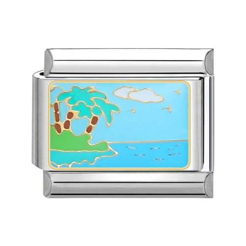 papasgix Italian Charms Module für 9mm Italian Charm Bracelet DIY Italian Style Charms für Damen Abnehmbar Italienisches Charm Armband Zubehör Mädchen Junge Geschenk von papasgix