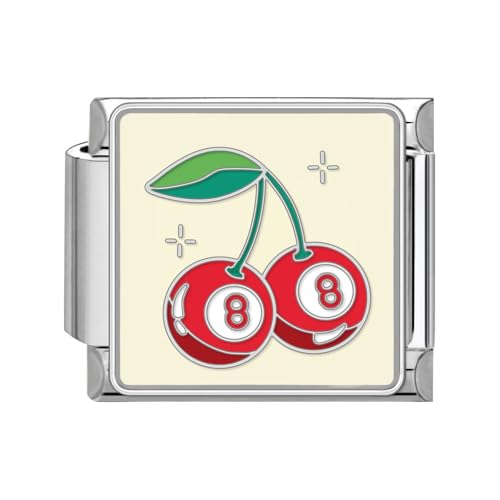 papasgix Italian Charms Module für 9mm Italian Charm Bracelet DIY Lebensmittel Italian Style Charms für Damen Abnehmbar Italienisches Charm Armband Zubehör Mädchen Junge Geschenk von papasgix