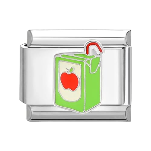 papasgix Italian Charms Module für 9mm Italian Charm Bracelet DIY Lebensmittel Italian Style Charms für Damen Abnehmbar Italienisches Charm Armband Zubehör Mädchen Junge Geschenk von papasgix