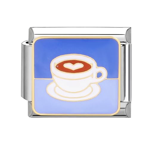 papasgix Italian Charms Module für 9mm Italian Charm Bracelet DIY Lebensmittel Italian Style Charms für Damen Abnehmbar Italienisches Charm Armband Zubehör Mädchen Junge Geschenk von papasgix