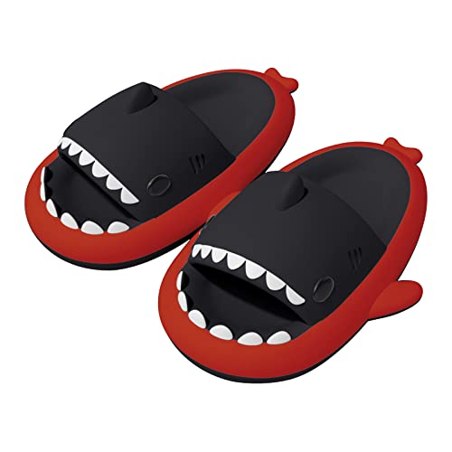 papasgix Shark Slides 2022 Farbverlauf Hai Hausschuhe Damen Cloud Shark Slippers Herren Damen Badeschuhe Open Toe Strand Soft Badelatschen Niedliche Shark Badeschlappen Sommer Strand von papasgix