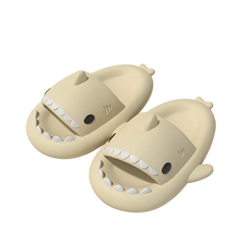 papasgix Unisex Hai Hausschuhe Damen Badeschuhe Herren Shark Slippers rutschfest Cloud Slides Badelatchen Unisex Super Weich Badeschuhe Shark Slides Cute Shark Slippers von papasgix