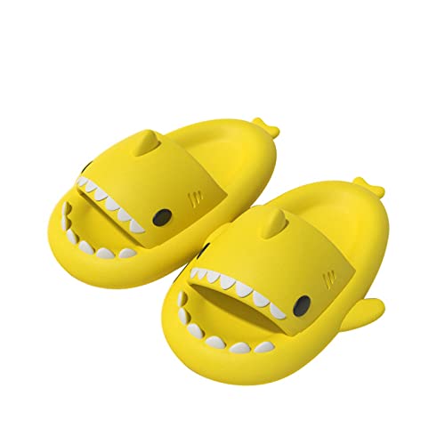 papasgix Unisex Hai Hausschuhe Damen Badeschuhe Herren Shark Slippers rutschfest Cloud Slides Badelatchen Unisex Super Weich Badeschuhe Shark Slides Cute Shark Slippers von papasgix