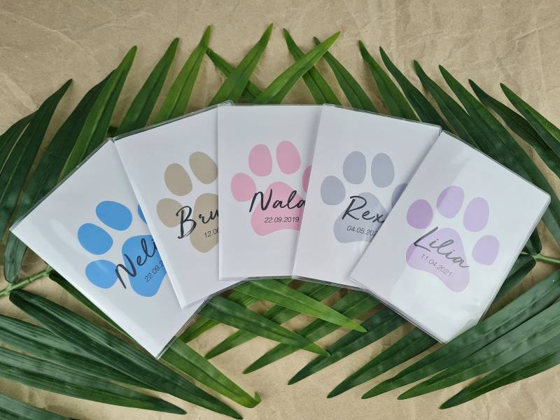 Impfpasshülle Für Katzen Und Hunde, Personalisiert Mit Name Geburtsdatum, Impfausweis, Eu Heimtierausweis, Geschenkidee Tierliebhaber Impfpasshülle Für Katzen Und Hunde, Personalisiert Mit Name Geburtsdatum, Impfausweis, Eu Heimtierausweis, Geschenkidee Tierliebhaber von papierchenonlineshop