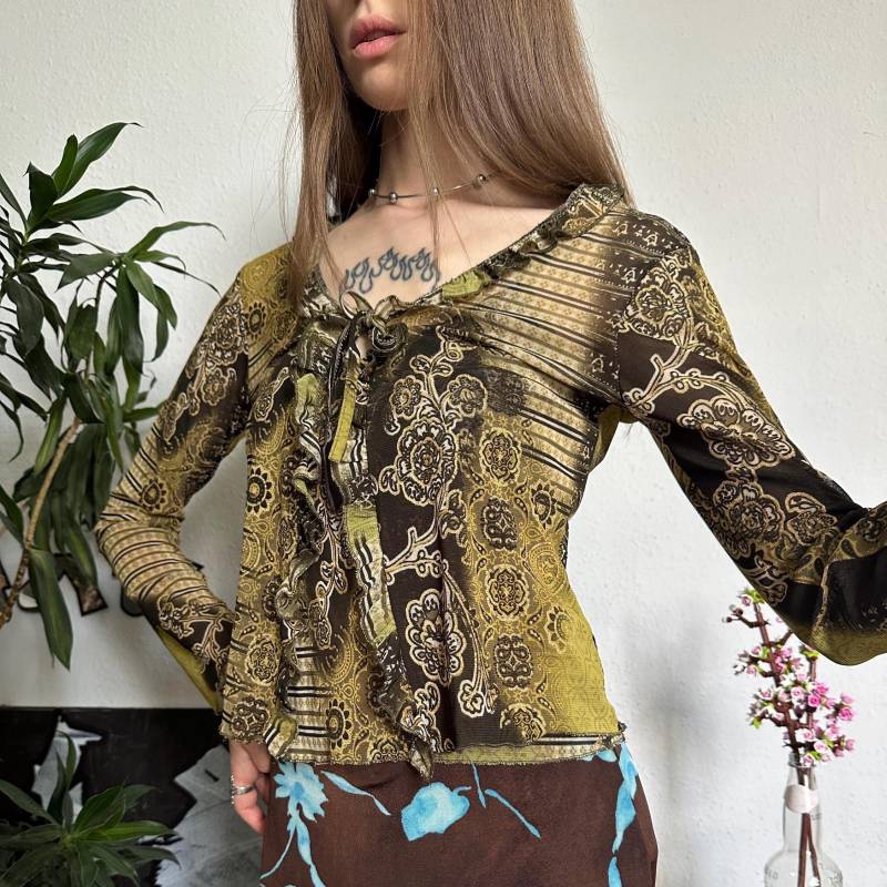 Set Bluse + Top Im Boho Paisley Style von paranoida