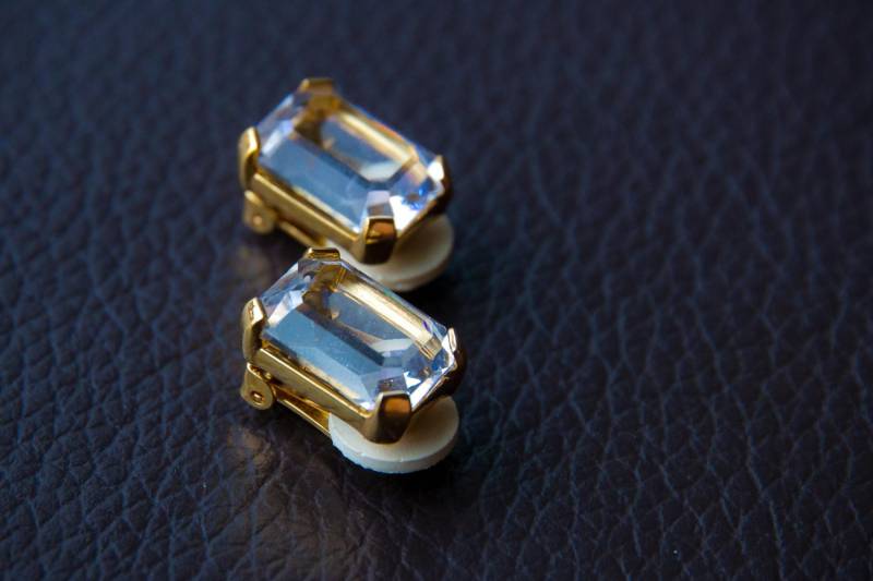 Swarovski Crystal Clip Von Orellies, Vintage von parisianshowroom