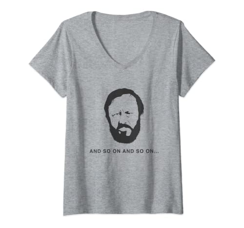Damen Slavoj Zizek und so weiter T-Shirt T-Shirt mit V-Ausschnitt von party 321