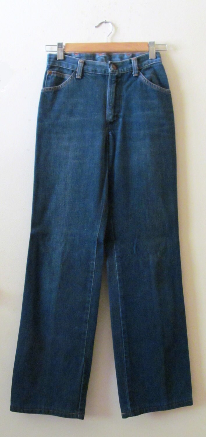 70Er Jahre Wrangler Hohe Taille Jeans 26 von pasadenavintage