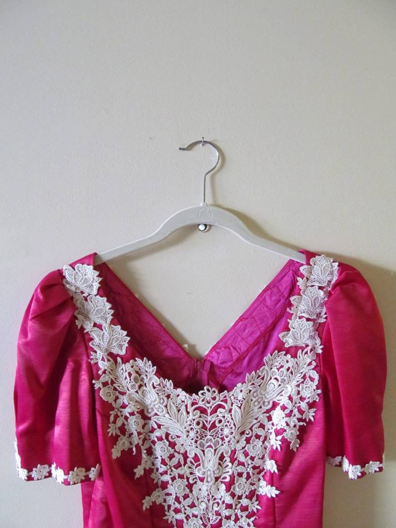 Häkeln Detail Kleid S M 35 Büste 31 Taille von pasadenavintage