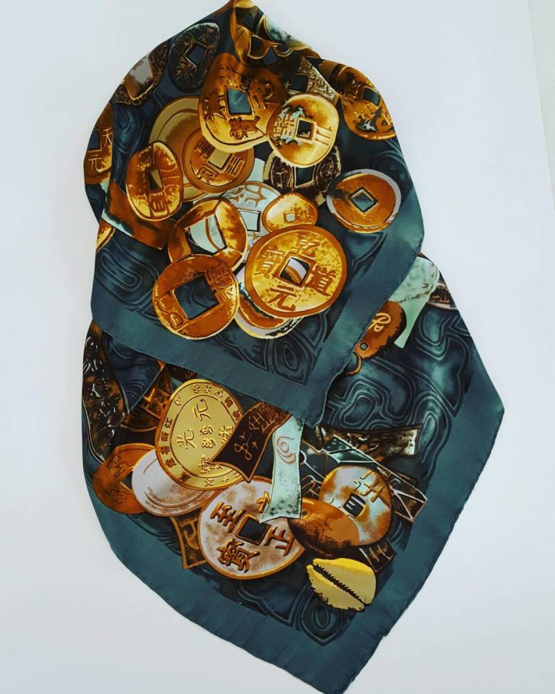 Grande Stola Vintage in Pura Seta von passatosetoso