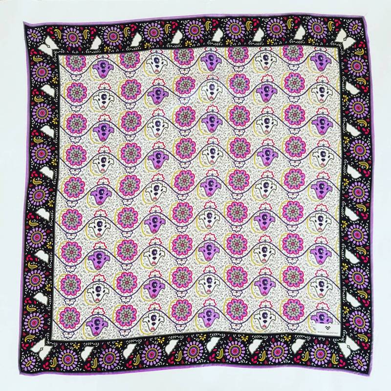 Mario Valentino Vintage-Schal Aus Reiner Seide von passatosetoso