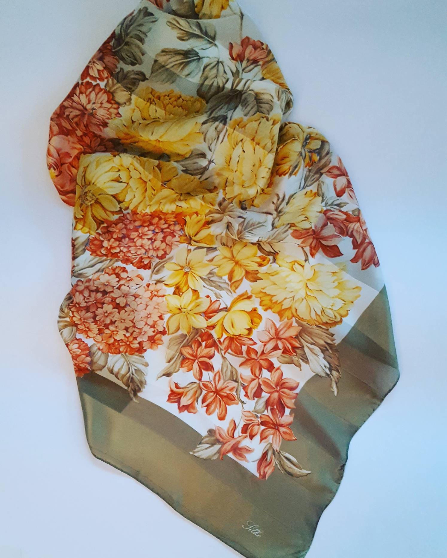 Silkco Vintage-Schal Aus Reiner Seide von passatosetoso