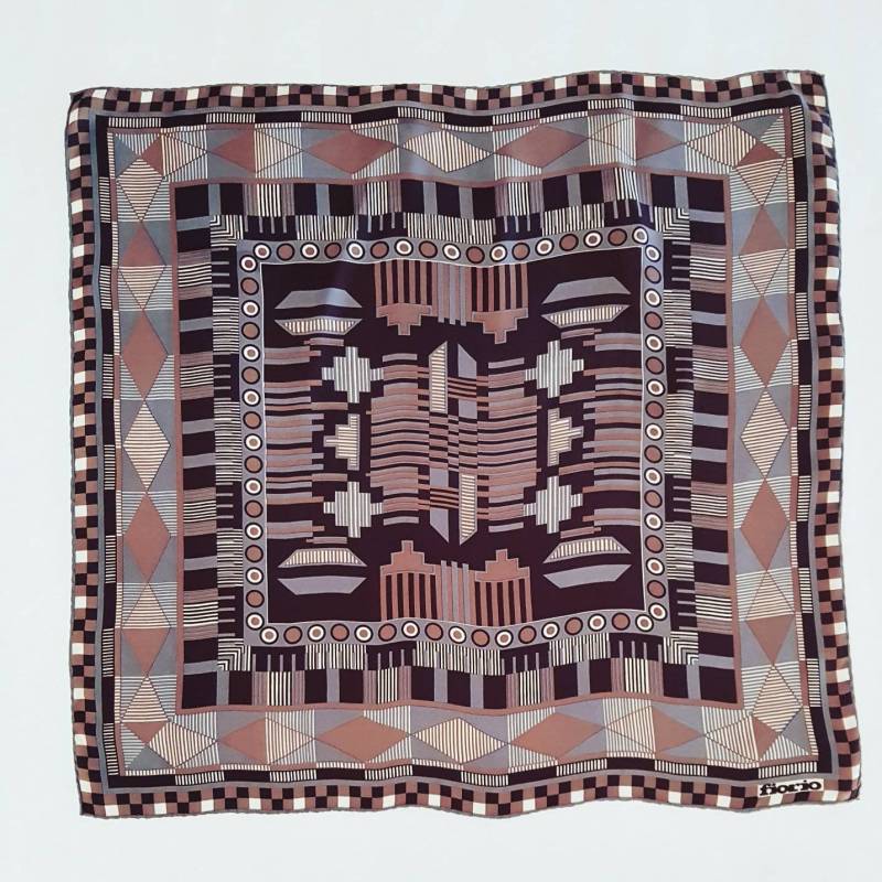 Vintage Blüte Schal in Reiner Seide von passatosetoso