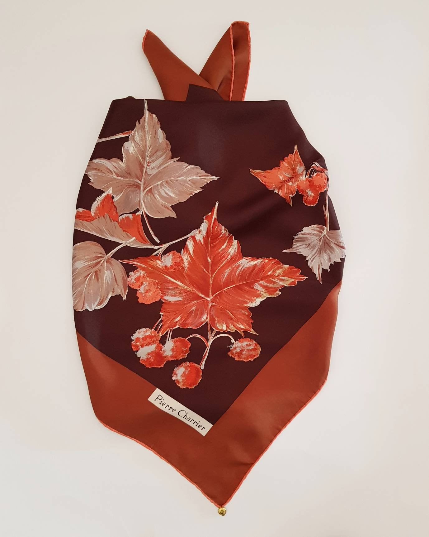 Vintage-Schal Von Pierre Charrier Aus Reiner Seide von passatosetoso