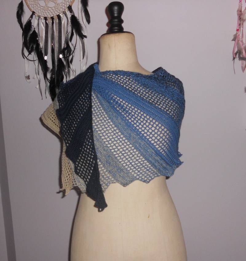 Schal Gehäkelt Handarbeit Eidechse von passionmaillescrea