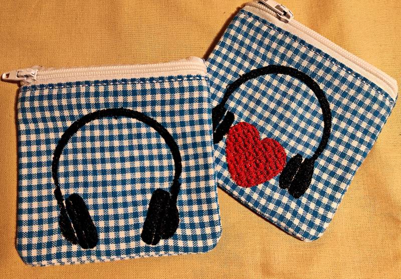 Tasche Kopfhörer Täschchen von patchanddressBerlin