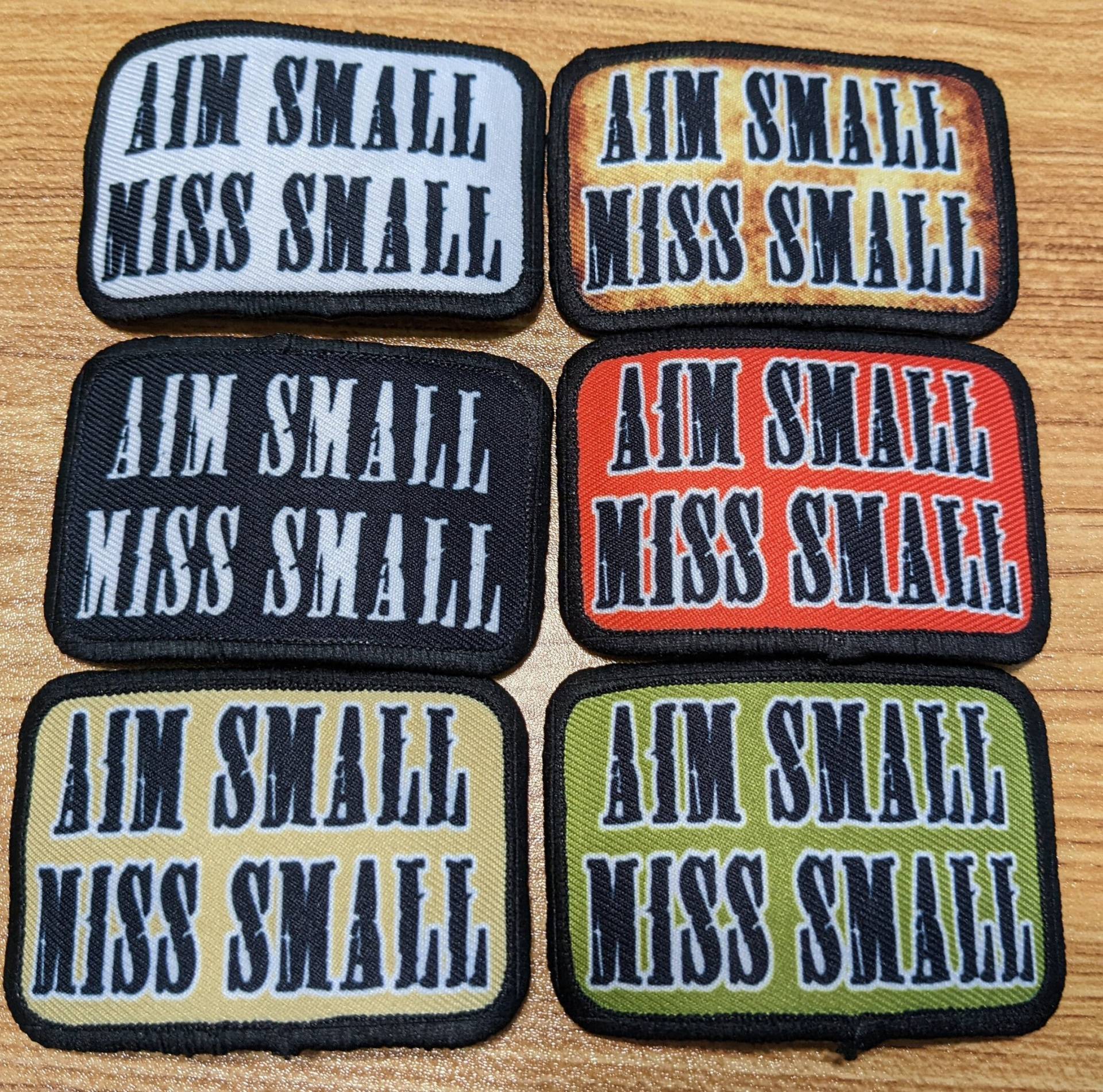 Aim Small Miss Patriot Zitat 2 "x3" Abnehmbarer Patch Mit Klettverschluss Auf Der Rückseite von patchesNplates