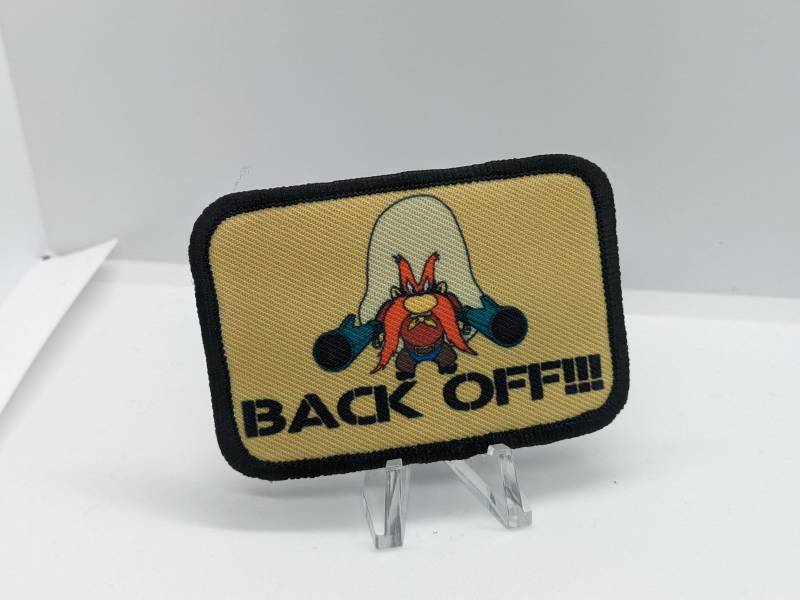 Back Off Meme 2 "x3" Abnehmbarer Patch Mit Klettverschluss von patchesNplates