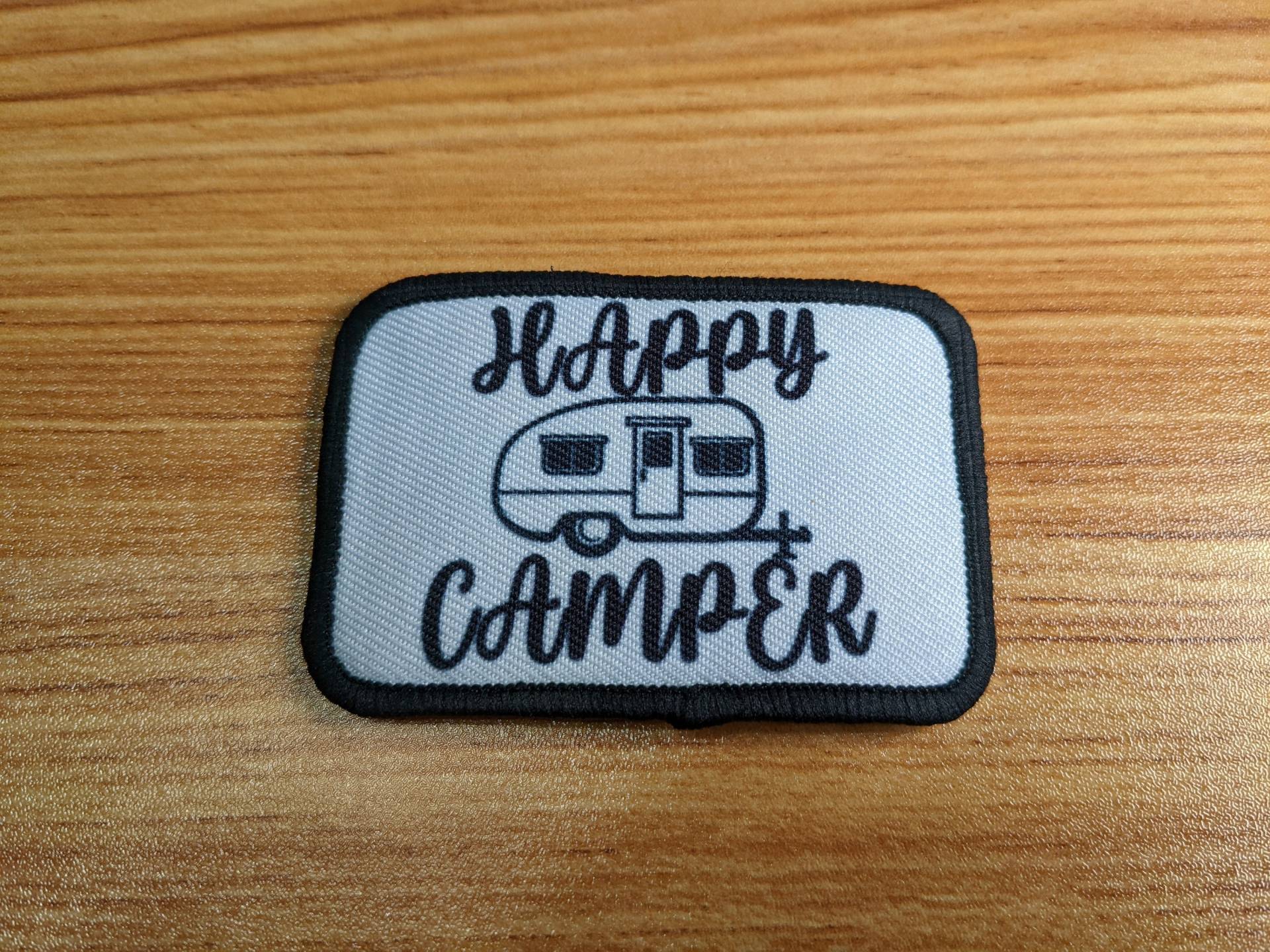 Happy Camper Camping 2 "x3" Abnehmbarer Patch Mit Klettverschluss Auf Der Rückseite von patchesNplates