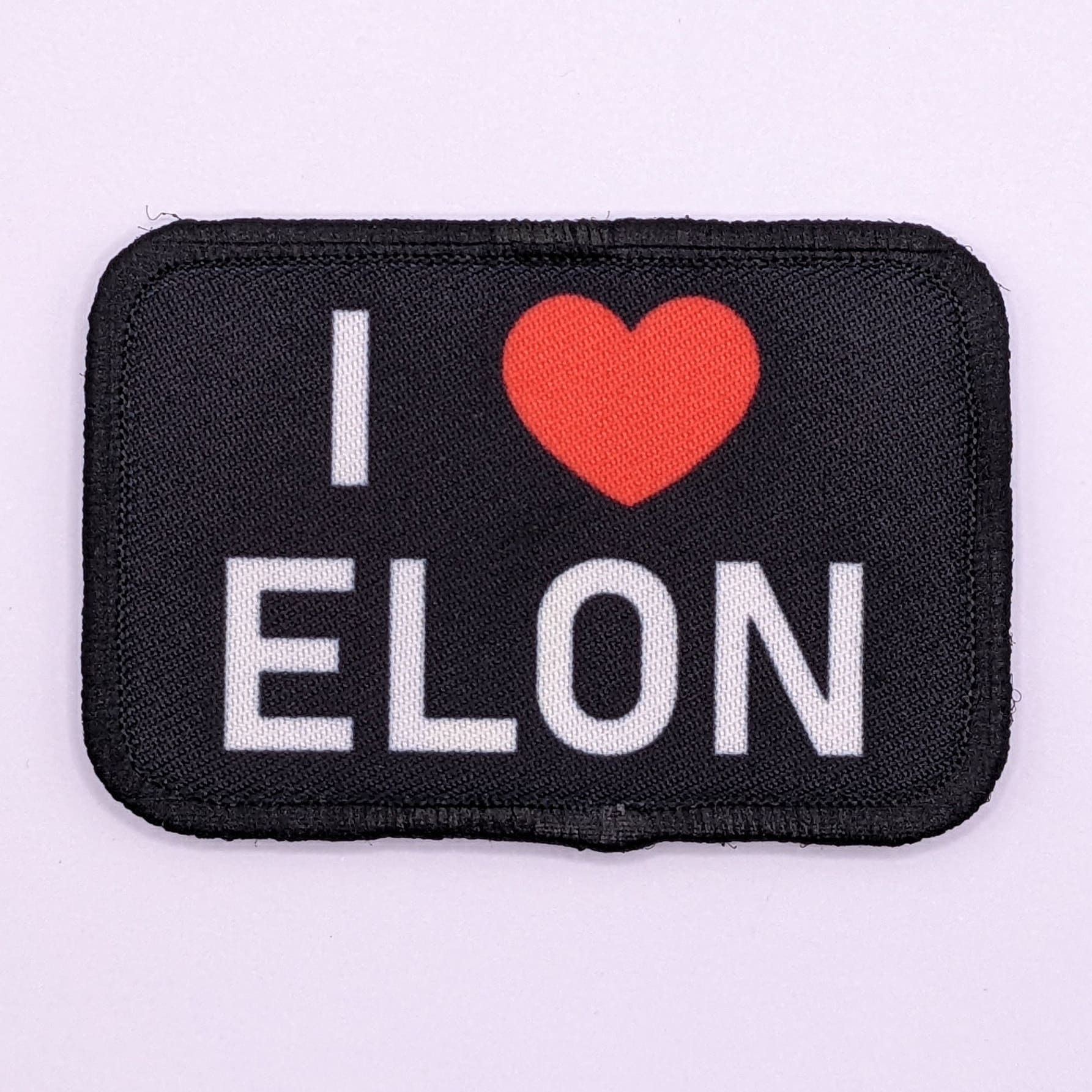 I Love Elon Musk Meme 2 "x3" Patch Mit Klettverschluss Auf Der Rückseite von patchesNplates