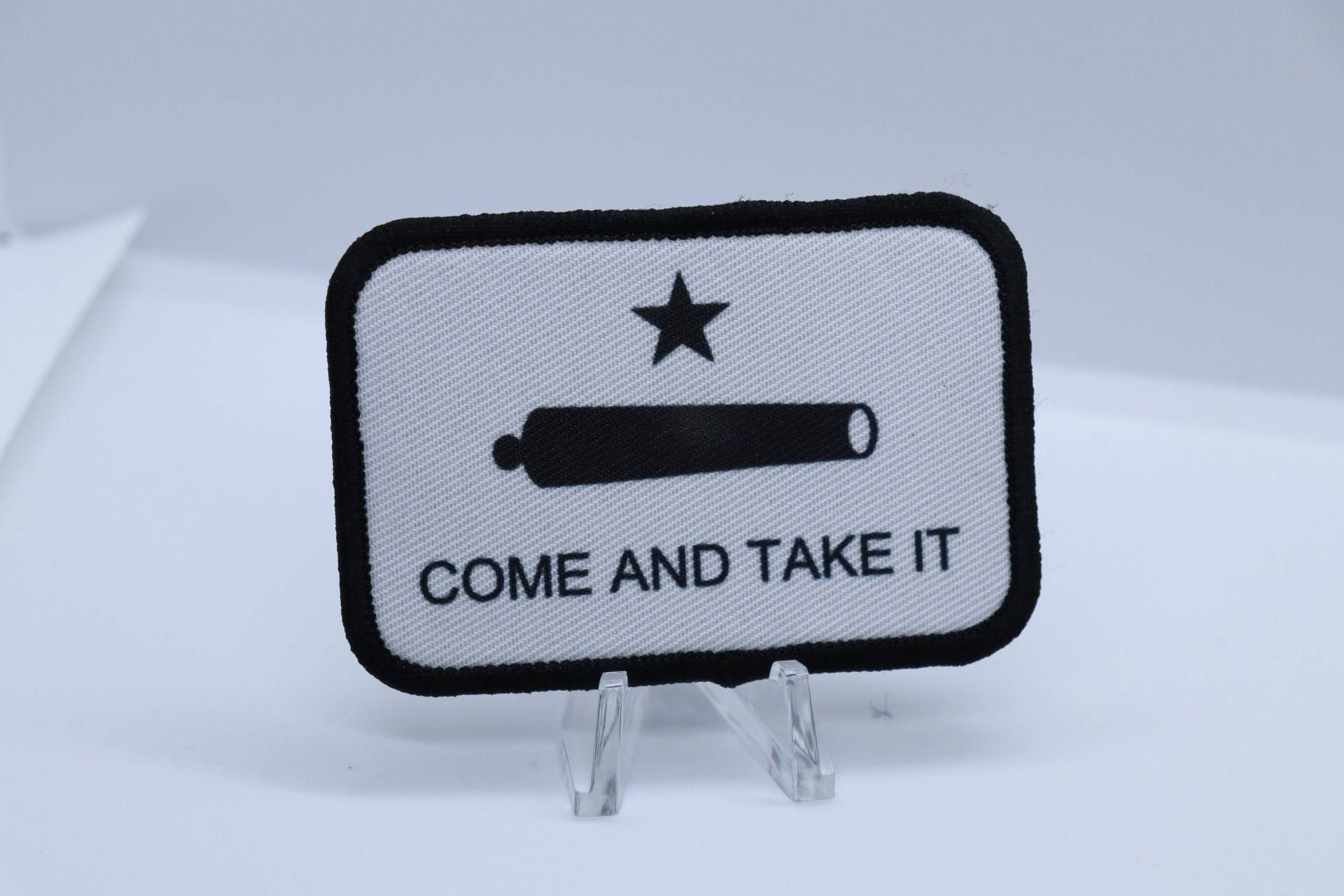 Komm Nimm Es Texas Gonzales Flagge Abnehmbarer Patch 2 "x3" Moral Mit Klettverschluss Auf Der Rückseite von patchesNplates