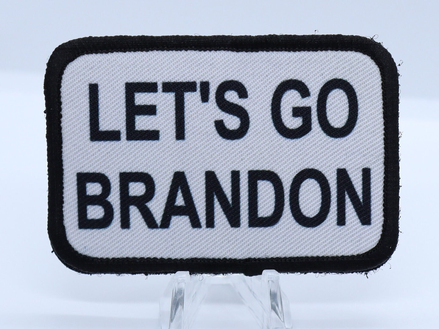 Let's Go Brandon Chant Meme 2 "x3" Abnehmbarer Patch Mit Klettverschluss von patchesNplates