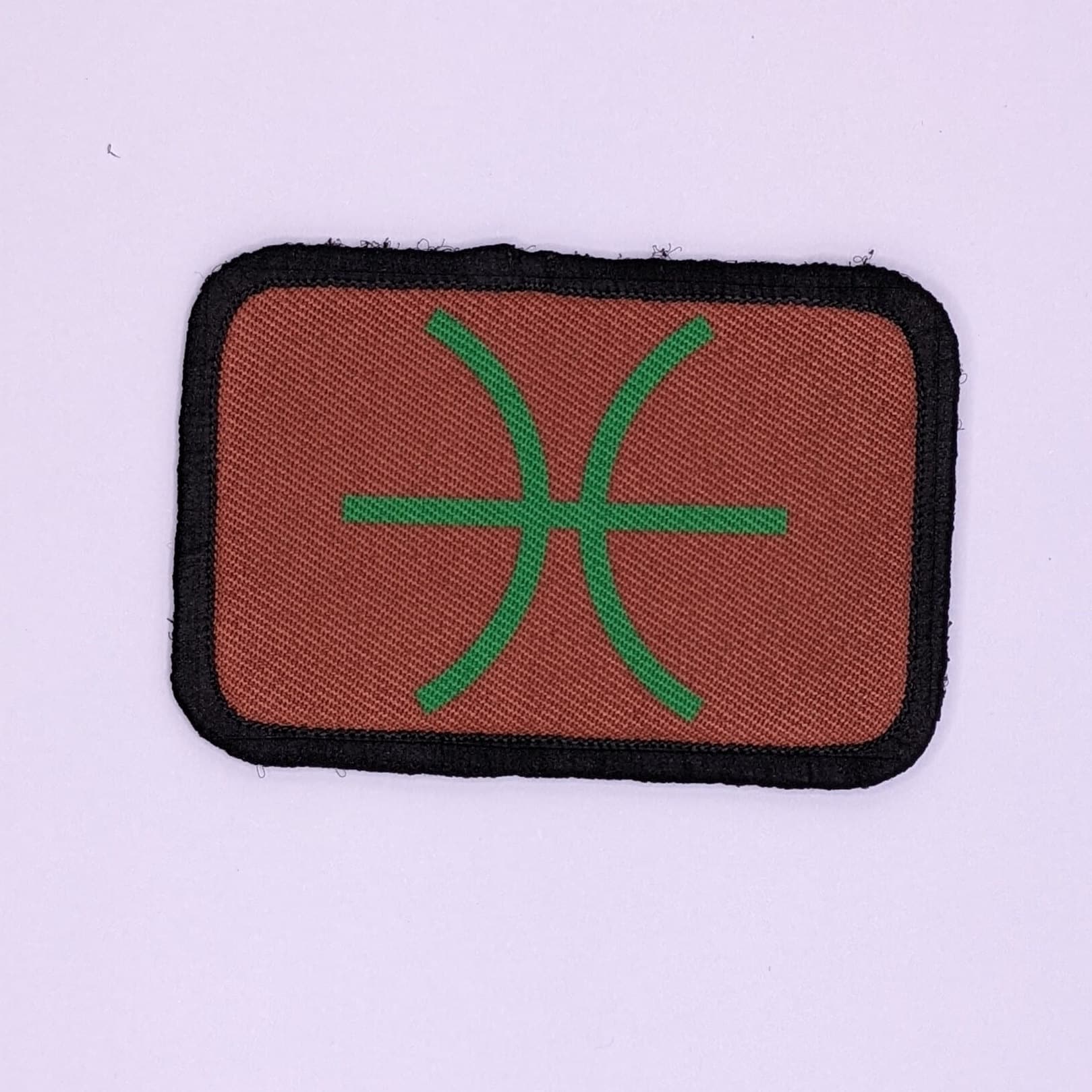 Pisces Sternzeichen Benutzerdefinierte Farben Erhältlich 2 "x 3 "Moral Patch Mit Klettverschluss Auf Der Rückseite von patchesNplates