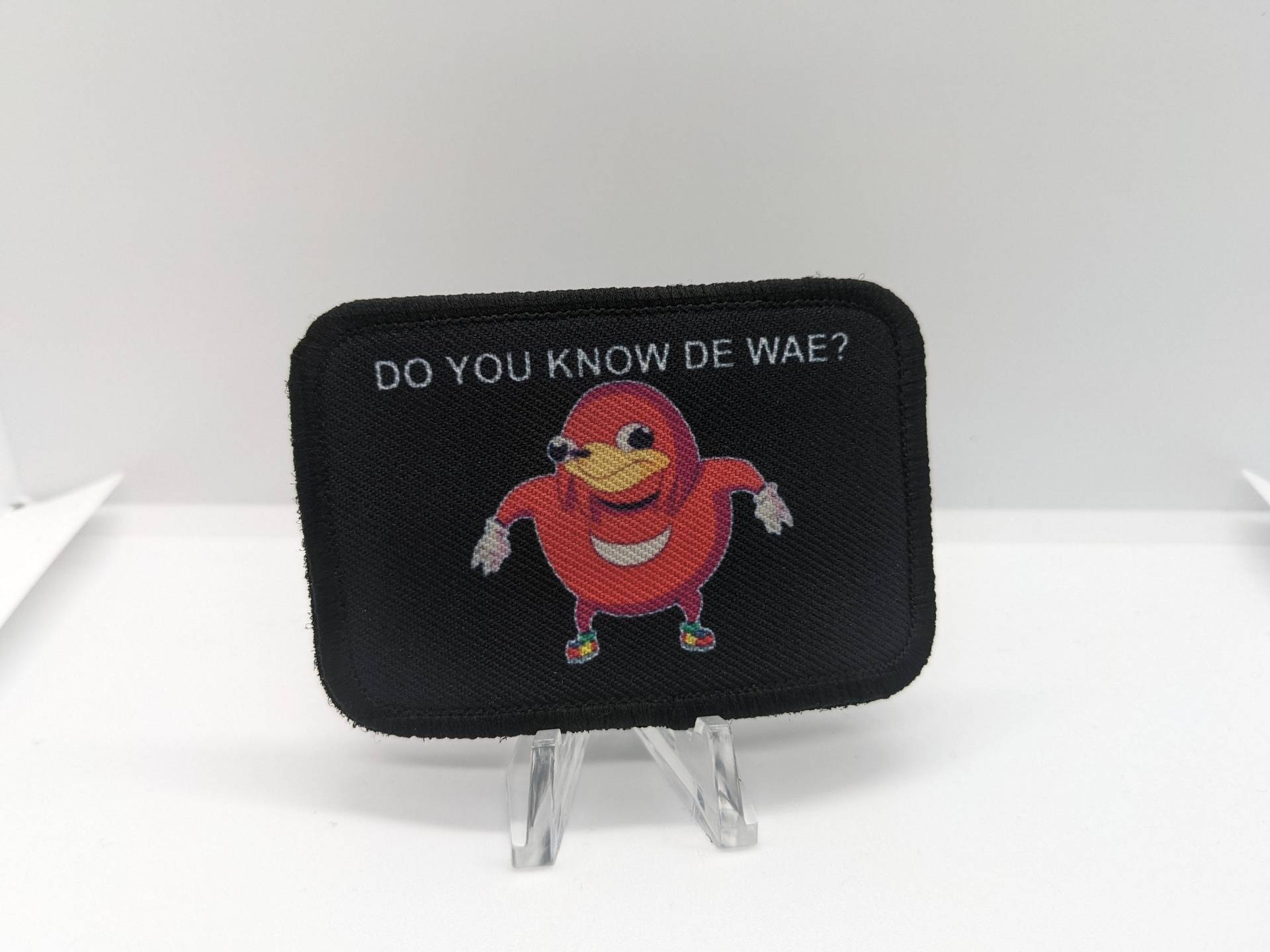 Ugandan Knuckles Meme De Wae 2 "x 3 "Moral Patch Mit Klettverschluss Auf Der Rückseite Schwarz von patchesNplates